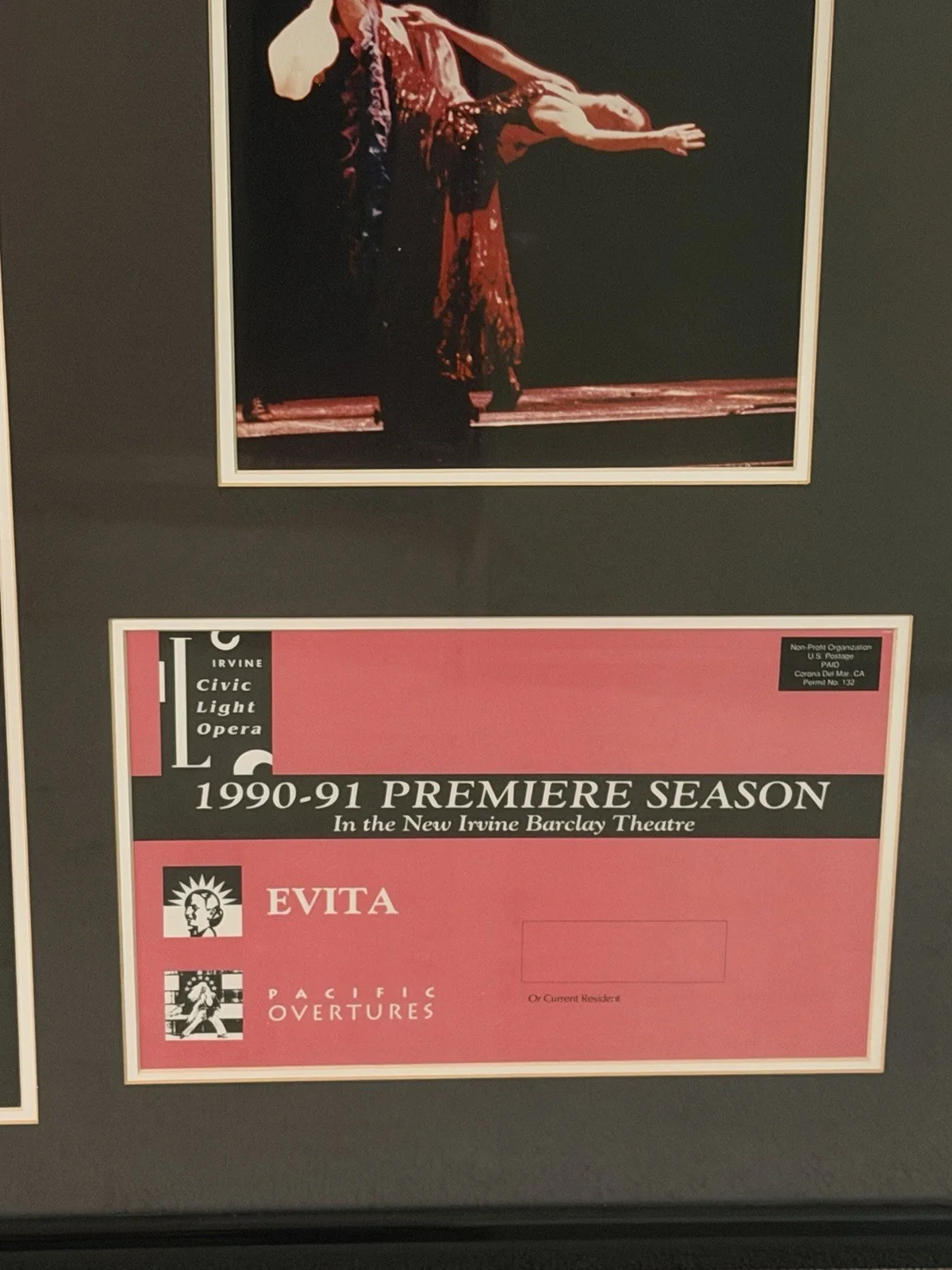 Susie Miller, Ken Marcel, Michael Van Patten, Cassandra Roseland — Evita Original Signed Poster Irvine Civic Light Opera 1990-91 Theater, image 4