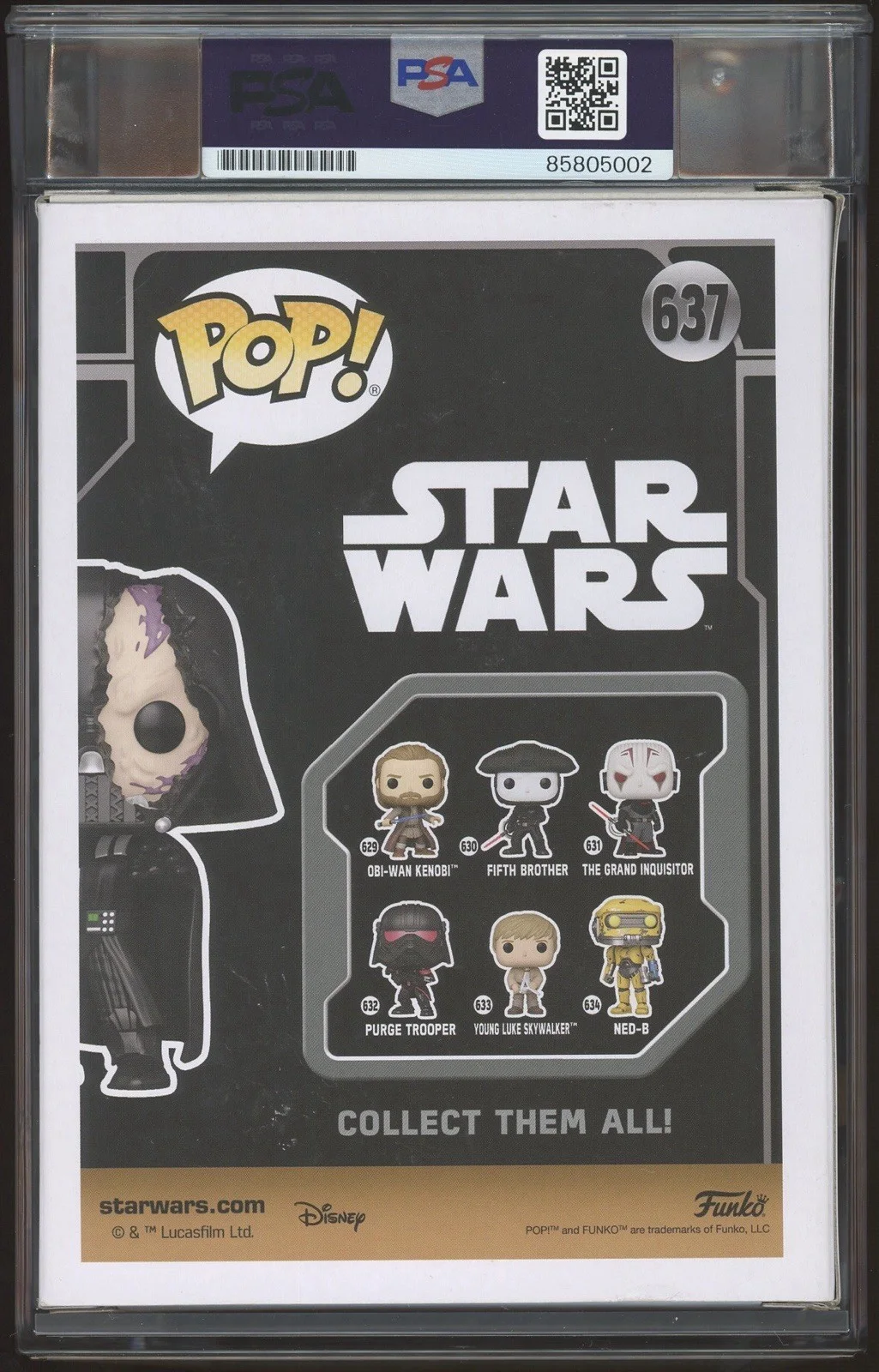 Hayden Christensen — Hayden Christensen Signed Darth Vader Funko Pop #637 PSA 10 AUTO STAR WARS, изображение 2