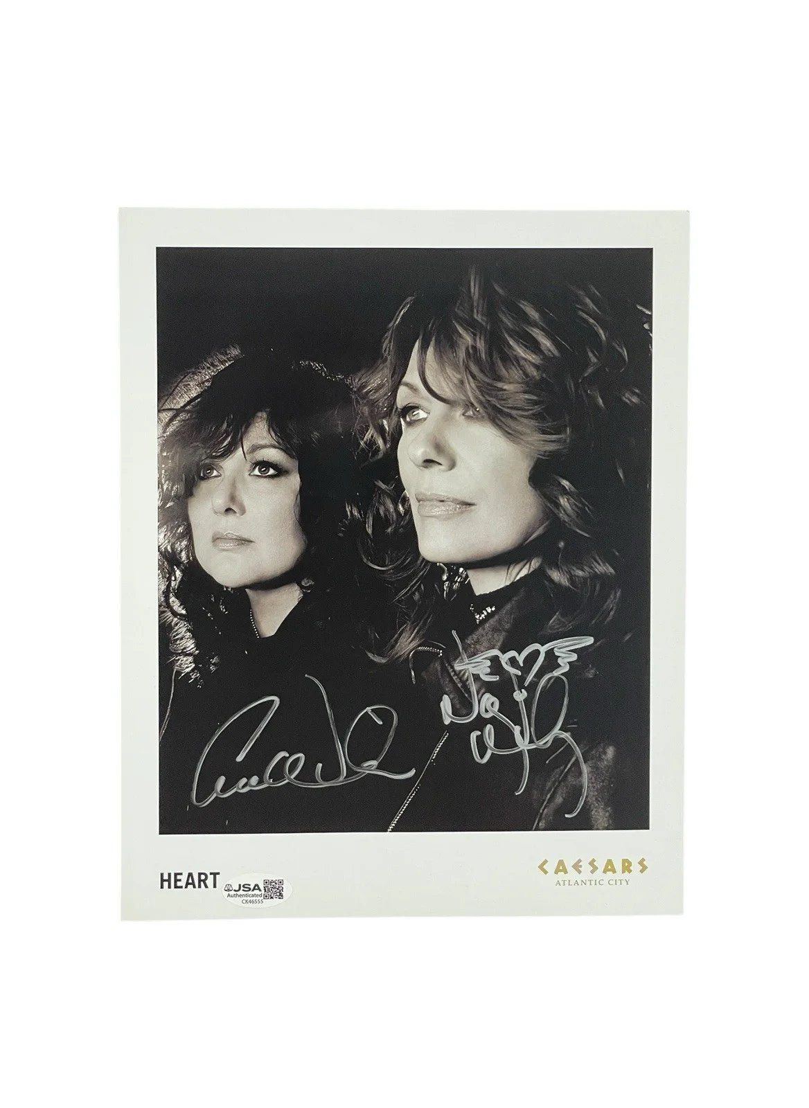 Heart Autographed Band Signed Promo 8x10 Photo Ann & Nancy Wilson JSA Certified, изображение 2