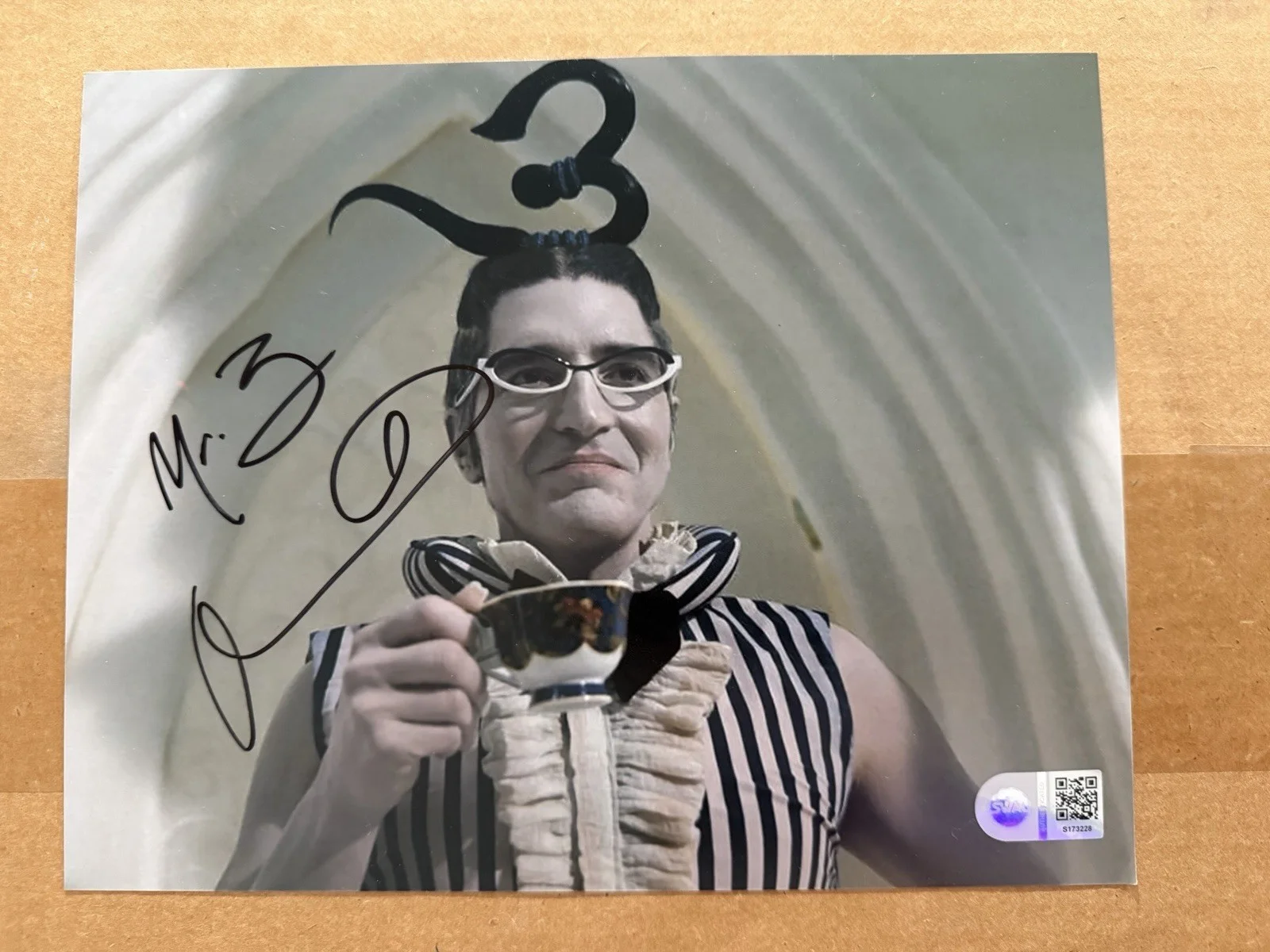 David Dastmalchian Signed One Piece "Mr. 3" Autograph Exact Proof SWAU COA, image 2
