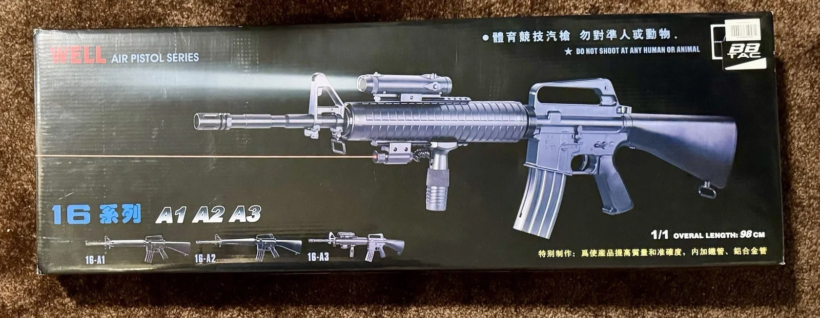 CHUCK NORRIS — CHUCK NORRIS SIGNED M16A3 AIR SOFT GUN+JSA COA MISSING IN ACTION COL. BRADDOCK, image 3