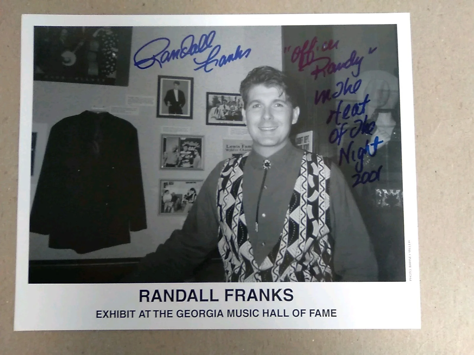 Randall Franks Signed 8x10 Photo 2001, image 2
