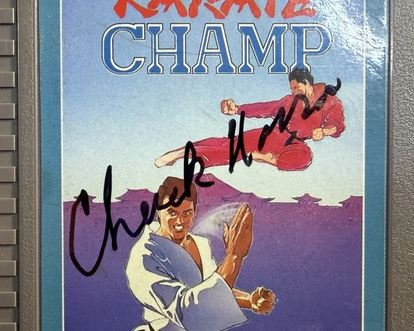 Chuck Norris — Chuck Norris SIGNED Karate Champ Nintendo NES Video Game AUTOGRAPHED Very Rare!, image 2