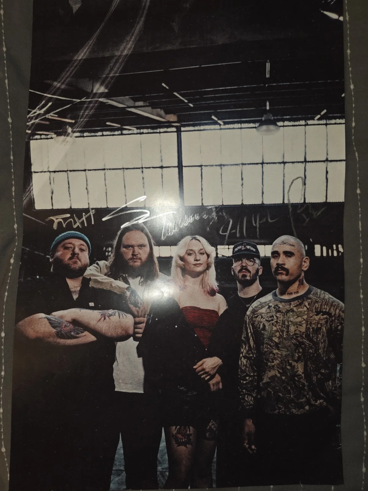 Dying Wish Autographed Flesh Stays Together Promo Poster & Bag, изображение 4