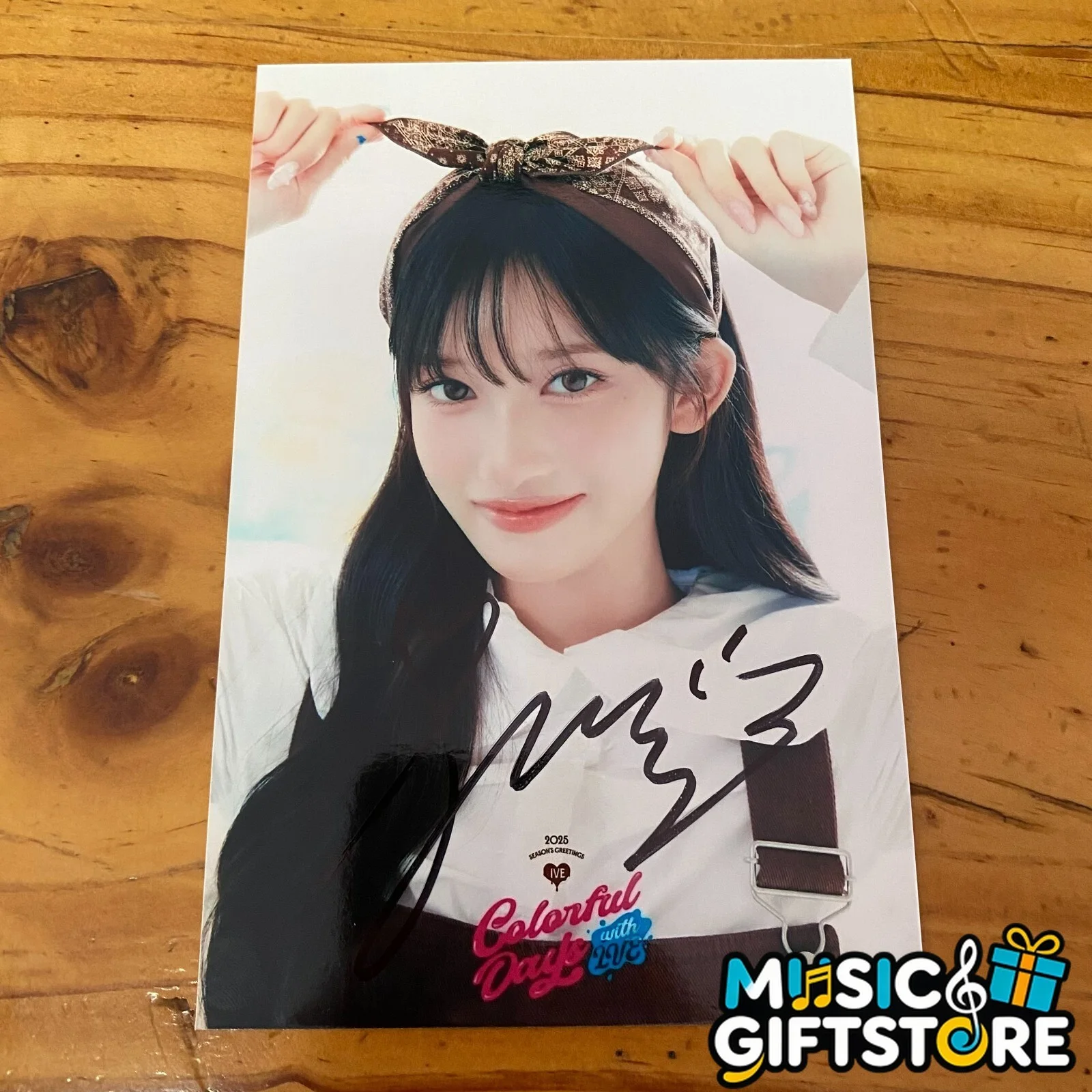 IVE Colorful Days Autographed Signed Photo K-POP Collectibles INCHES 2025 #MUGS, изображение 4