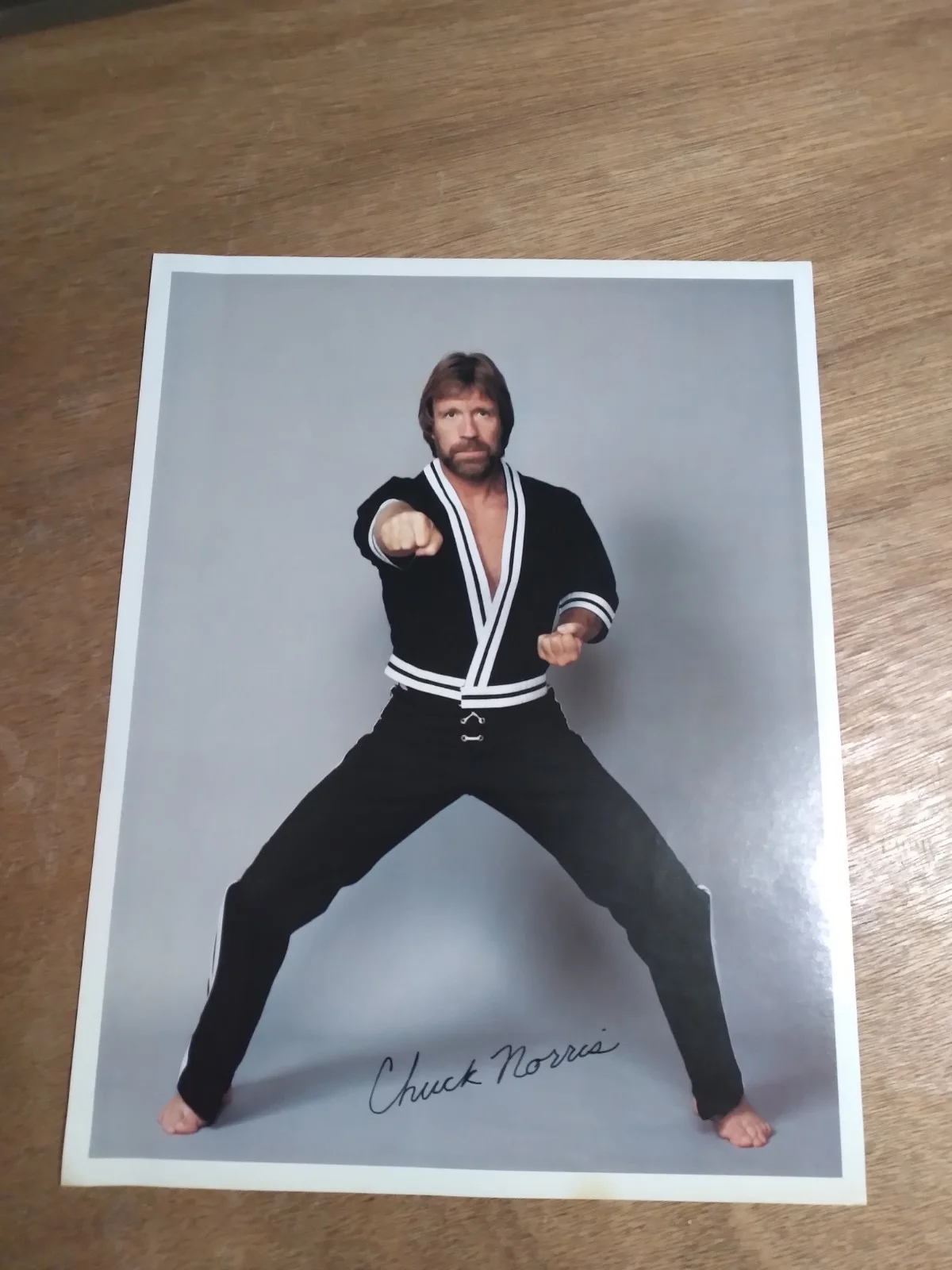 Chuck Norris — Vintage 90s 8x10 Chuck Norris Dojo Signed Autograph Photo & Promo Movie Card 🔥, изображение 4