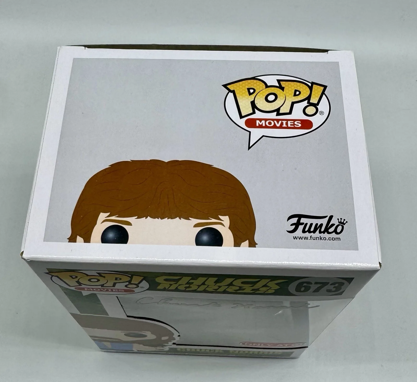 CHUCK NORRIS — CHUCK NORRIS HAND SIGNED AUTOGRAPHED FUNKO POP +JSA COA INVASION USA MATT HUNTER, изображение 2