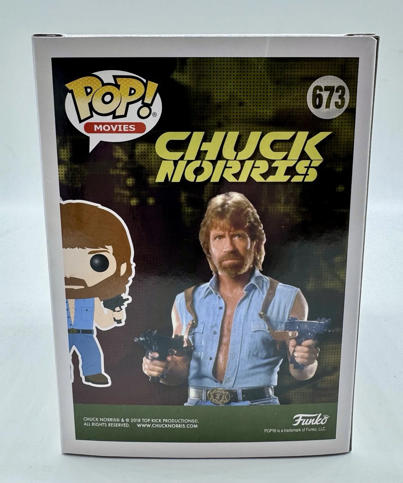 CHUCK NORRIS — CHUCK NORRIS HAND SIGNED AUTOGRAPHED FUNKO POP +JSA COA INVASION USA MATT HUNTER, изображение 4