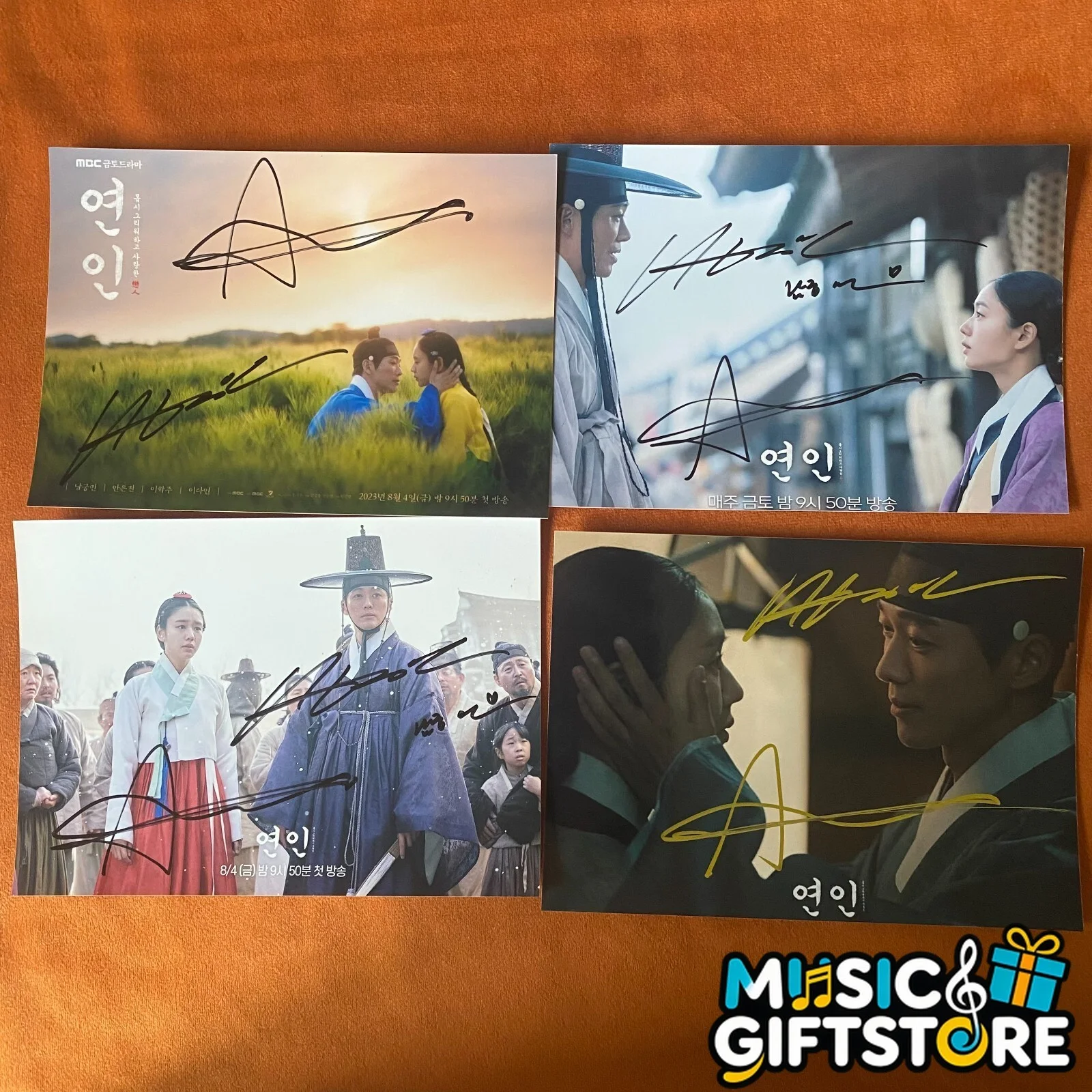 My Dearest Nam Gung Min Ahn Eun Jin Autographed Signed Photo K-POP 2023A #MUGS, image 2