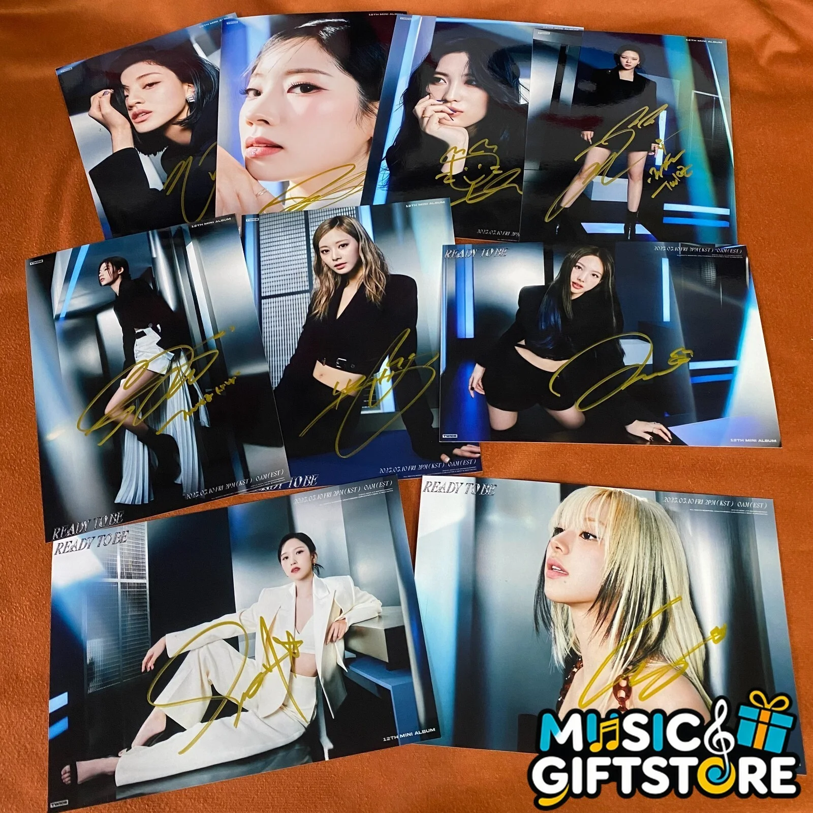 TWICE Ready TO Be Autographed Signed Photo 4*6 K-POP Collection 2024B #MUGS, изображение 2