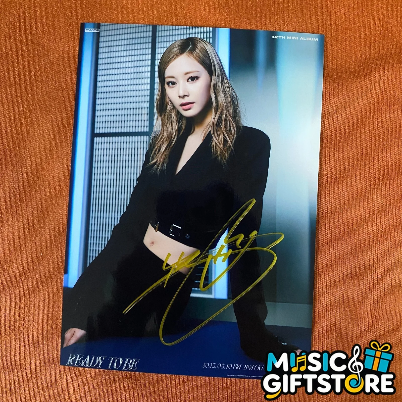 TWICE Ready TO Be Autographed Signed Photo 4*6 K-POP Collection 2024B #MUGS, изображение 3