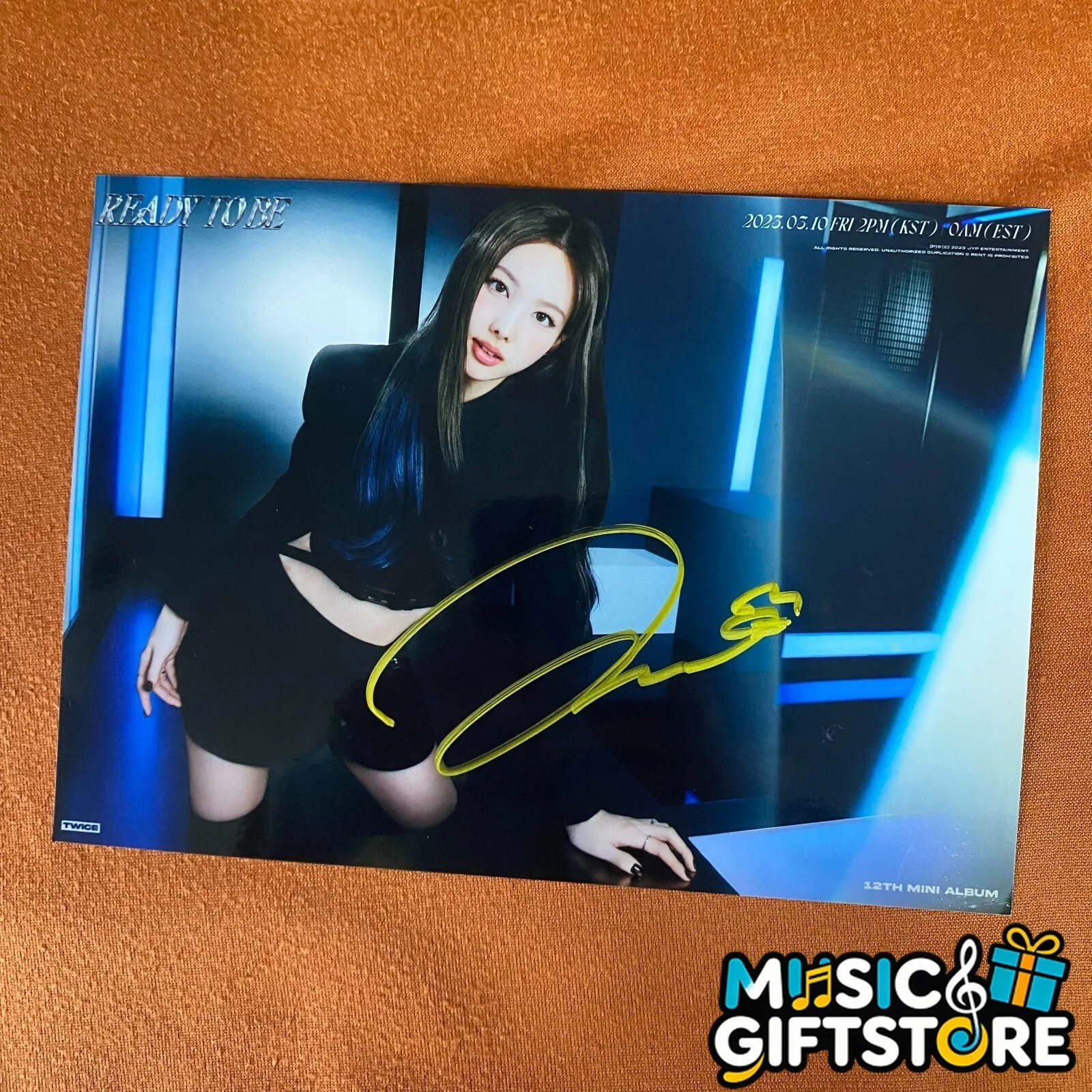 TWICE Ready TO Be Autographed Signed Photo 4*6 K-POP Collection 2024B #MUGS, изображение 4