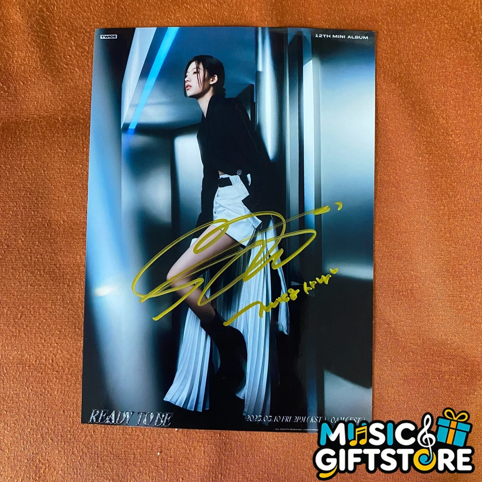 TWICE Ready TO Be Autographed Signed Photo 4*6 K-POP Collection 2024B #MUGS, изображение 5