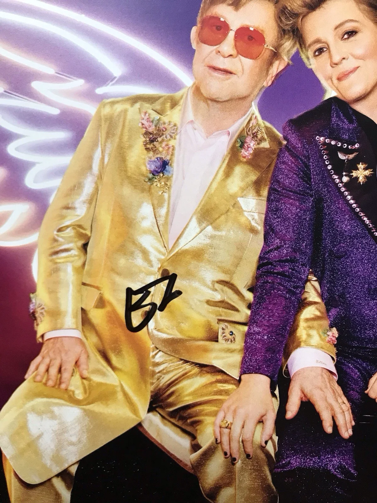 Elton John Signed Autograph Record Album Insert Who Believes in Angels? JSA LOA, изображение 2