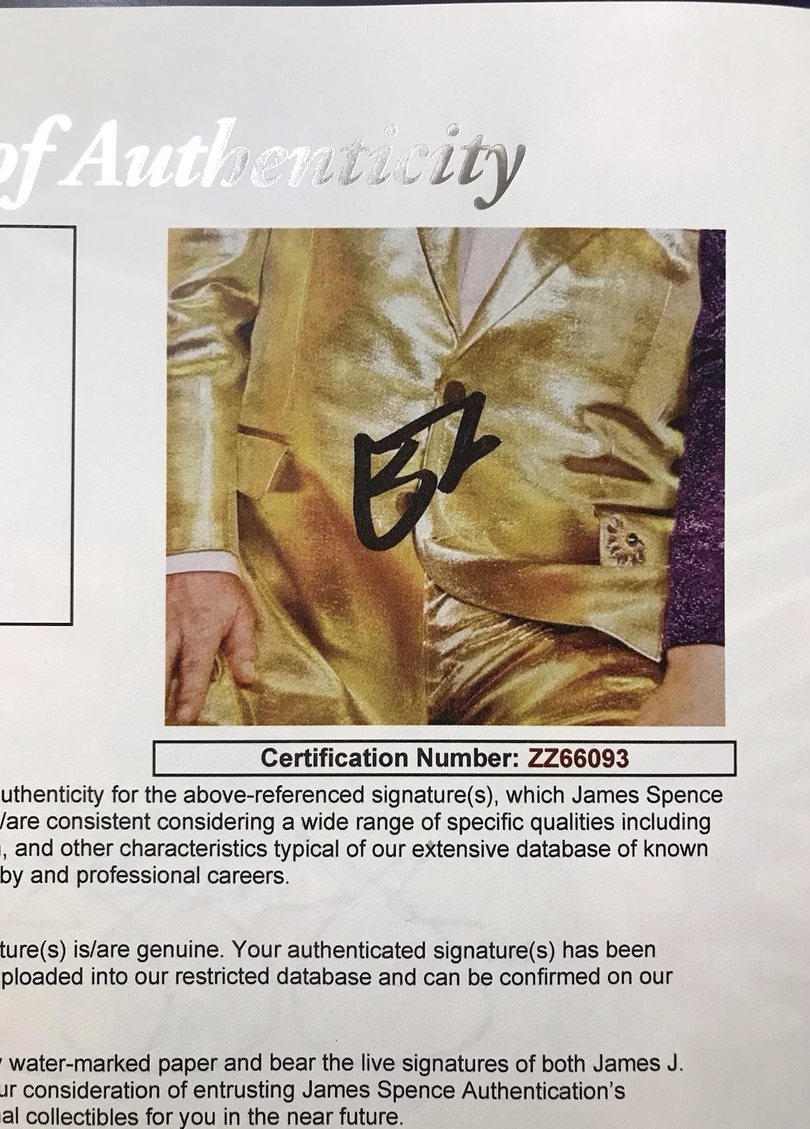 Elton John Signed Autograph Record Album Insert Who Believes in Angels? JSA LOA, изображение 3