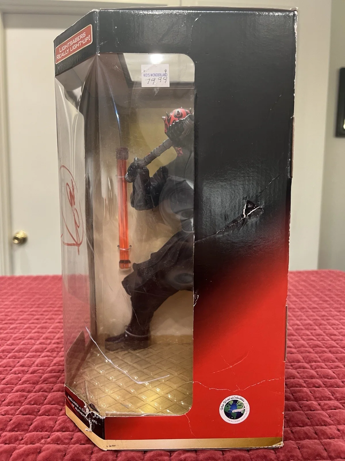 Star Wars Episode 1 Darth Maul Mega Collectible 1999 Signed by Ray Park COA, image 3