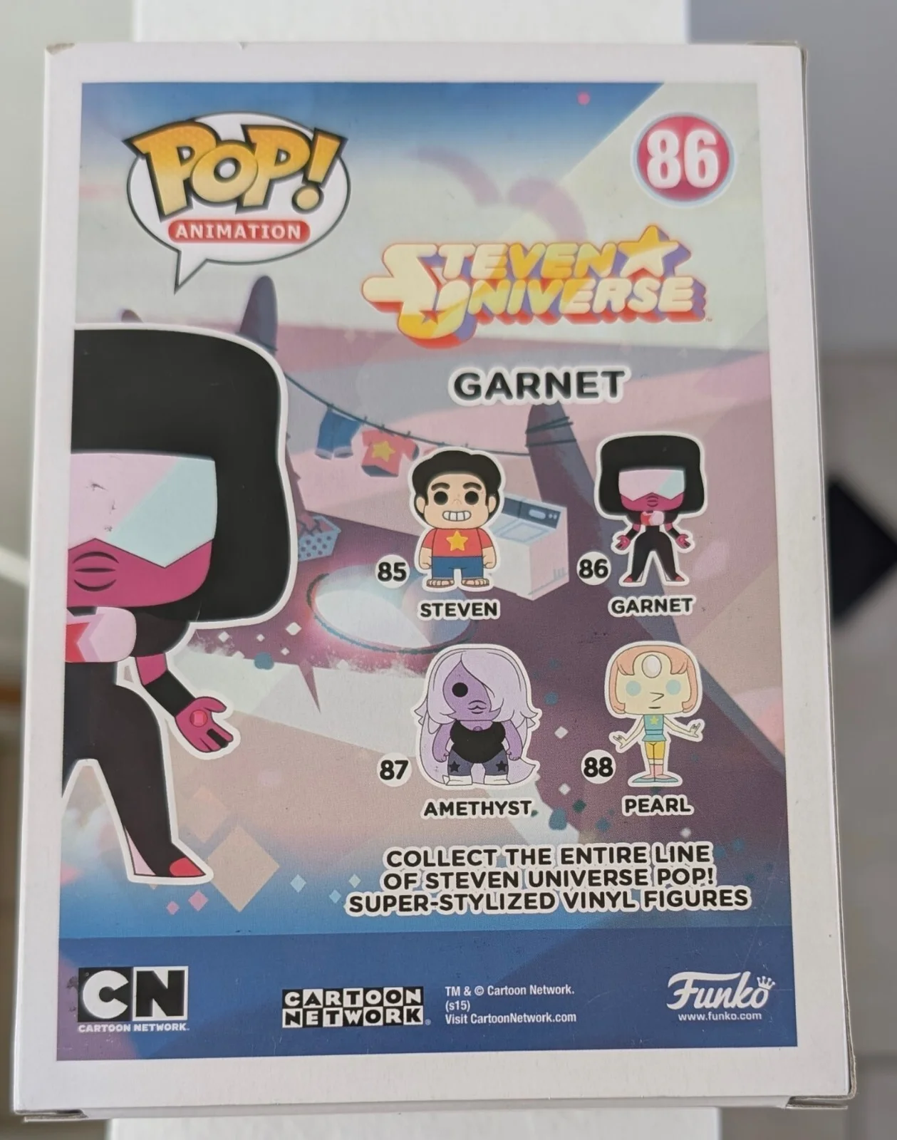 REBECCA SUGAR signed FUNKO POP Steven Universe GARNET JSA COA, image 3