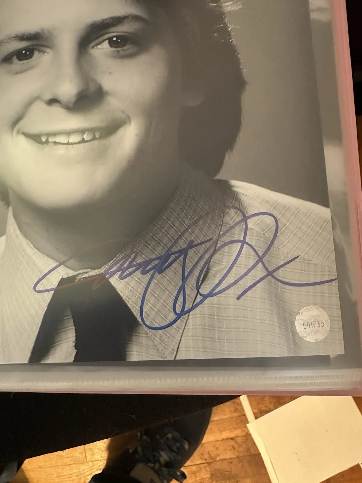 Michael J Fox autographed 8x10 photo w/ COA, image 2