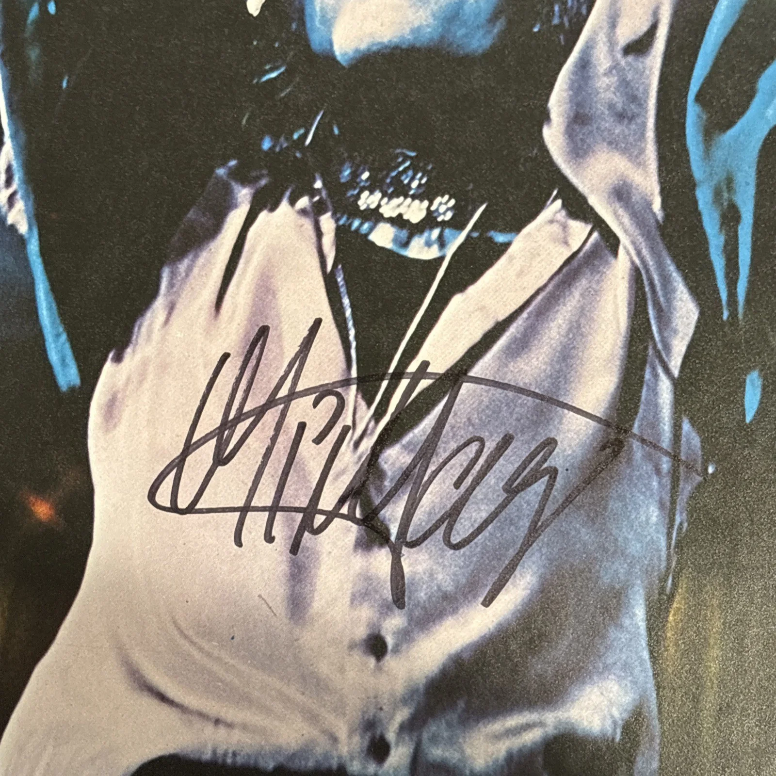 Mick Jagger Signed book page • Index Card Autographed•Lead Rolling Stones, image 2