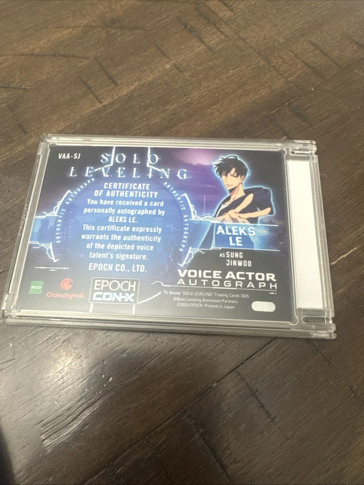 Solo Leveling Epoch Voice Actor Autograph By Aleks Le Nycc 2025, изображение 2