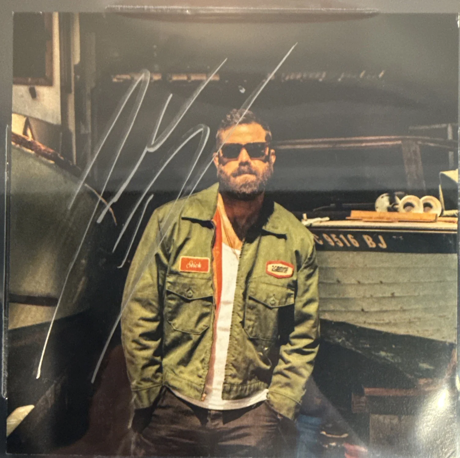 Jordan Davis SIGNED CD Insert “Learn The Hard Way” - Beckett BAS Encased Slab, image 2