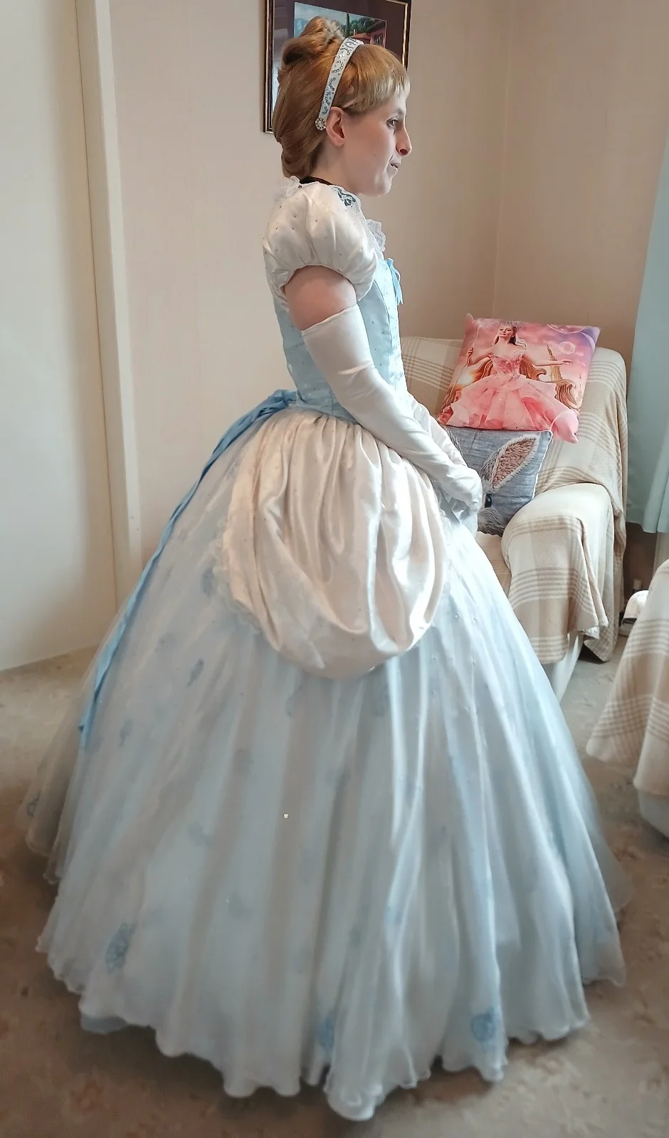 CINDERELLA CLASSICAL MOVIE GOWN SIZE UK 8-10 SMALL, image 3