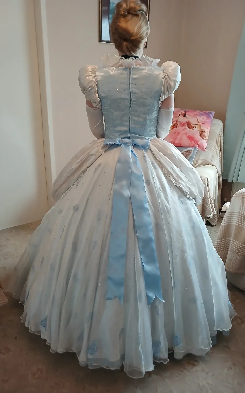 CINDERELLA CLASSICAL MOVIE GOWN SIZE UK 8-10 SMALL, image 4