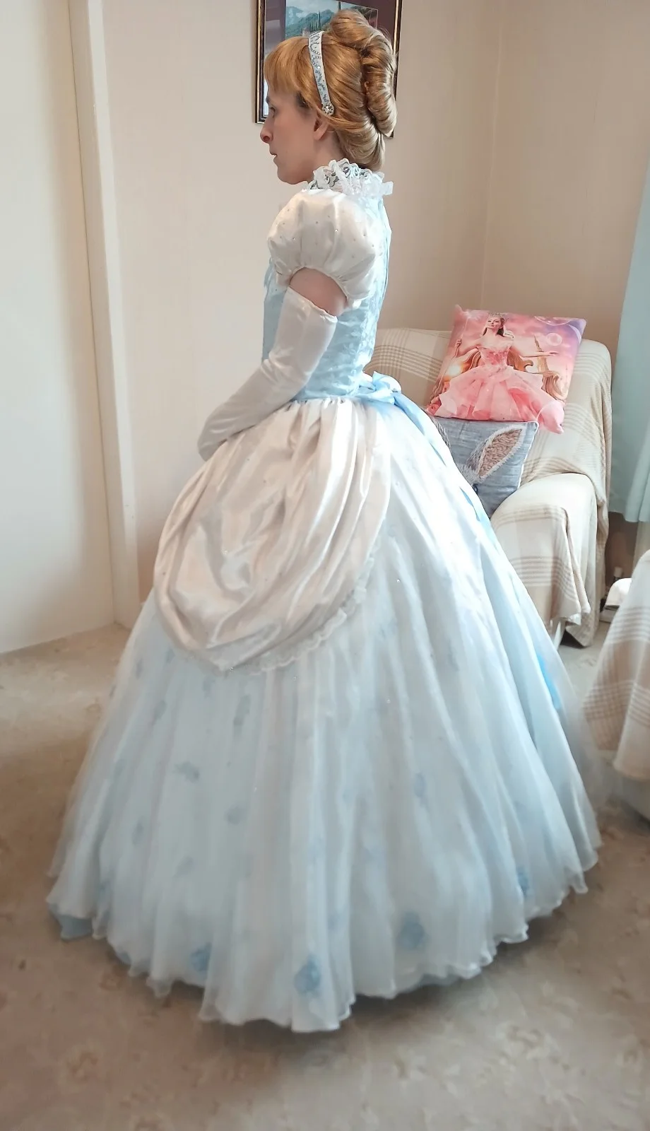 CINDERELLA CLASSICAL MOVIE GOWN SIZE UK 8-10 SMALL, image 5