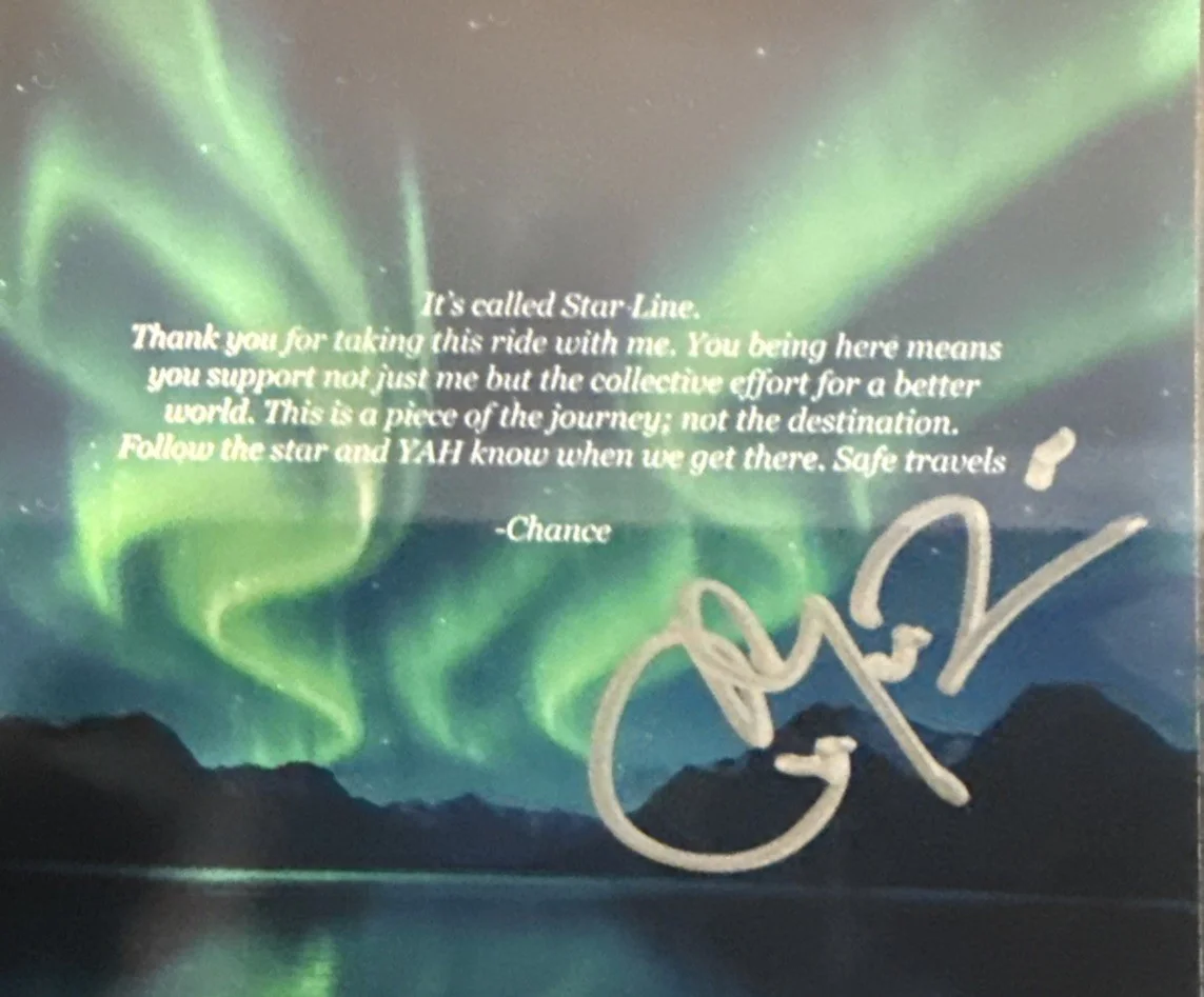 Chance The Rapper SIGNED CD Insert “Star Line” - Beckett BAS Encased Slab, image 2