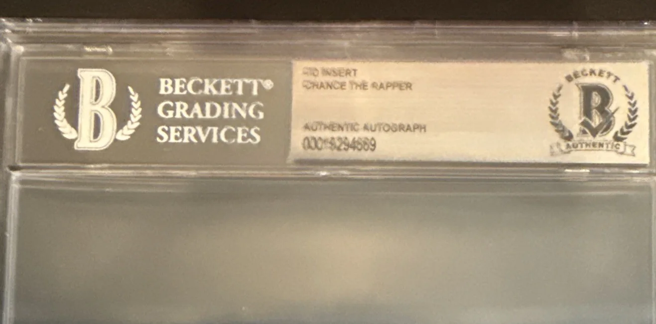 Chance The Rapper SIGNED CD Insert “Star Line” - Beckett BAS Encased Slab, image 3