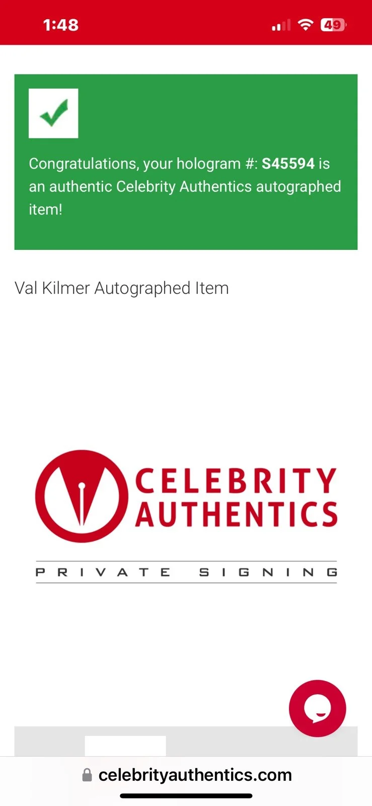 Val Kilmer — Val Kilmer Signed Autographed Funko 1313 Madmartigan Willow Celebrity Auth 94, изображение 5