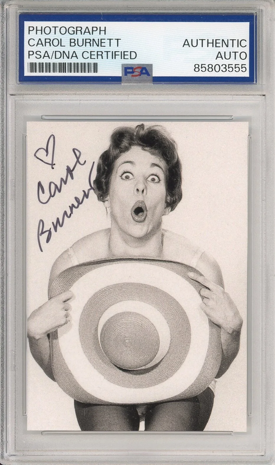 Carol Burnett — CAROL BURNETT SHOW PERFECT PHOTOGRAPH PSA DNA COA SIGNED CERTIFIED AUTOGRAPH