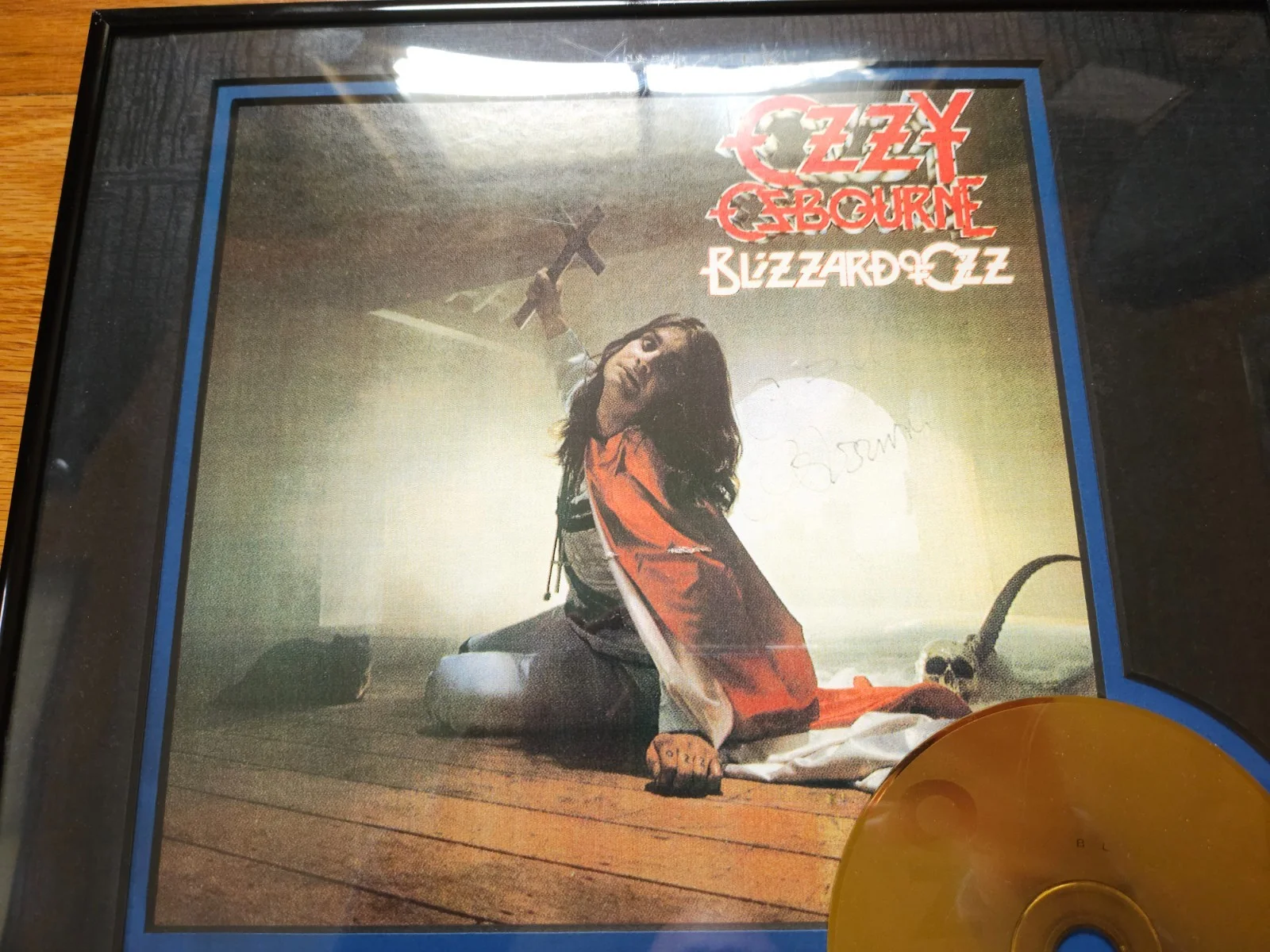OZZY OSBOURNE - BLIZZARD OF OZZ - SIGNED AUTOGRAPH 24 KT GOLD CD LIMITED EDITION, изображение 4