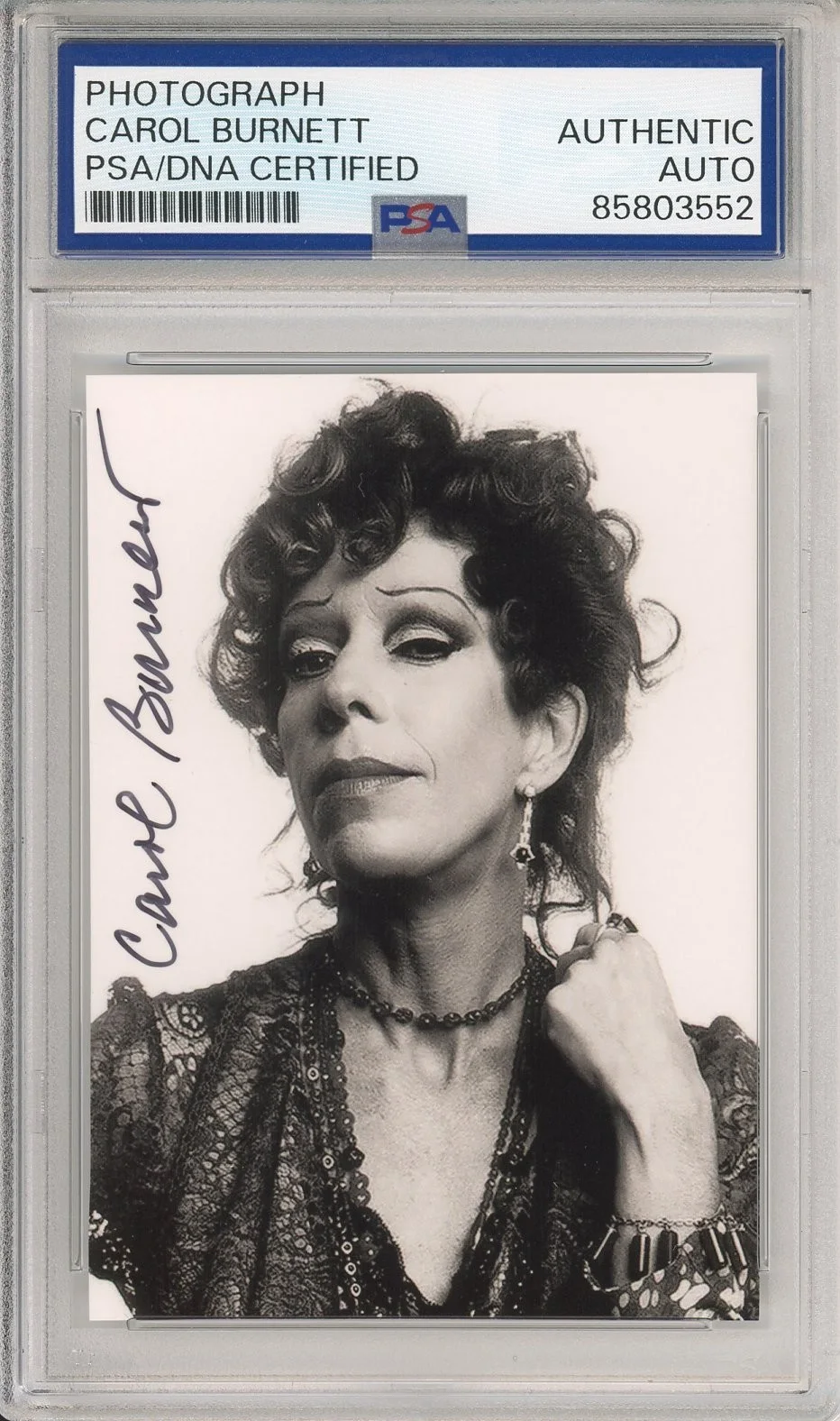 Carol Burnett — CAROL BURNETT SHOW ICONIC PHOTOGRAPH PSA DNA COA AUTHENTIC CERTIFIED AUTOGRAPH