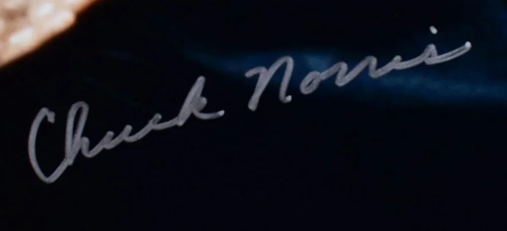 Chuck Norris — Chuck Norris Autographed 16x20 The Way of the Dragon Photo- JSA W *Silver, изображение 2
