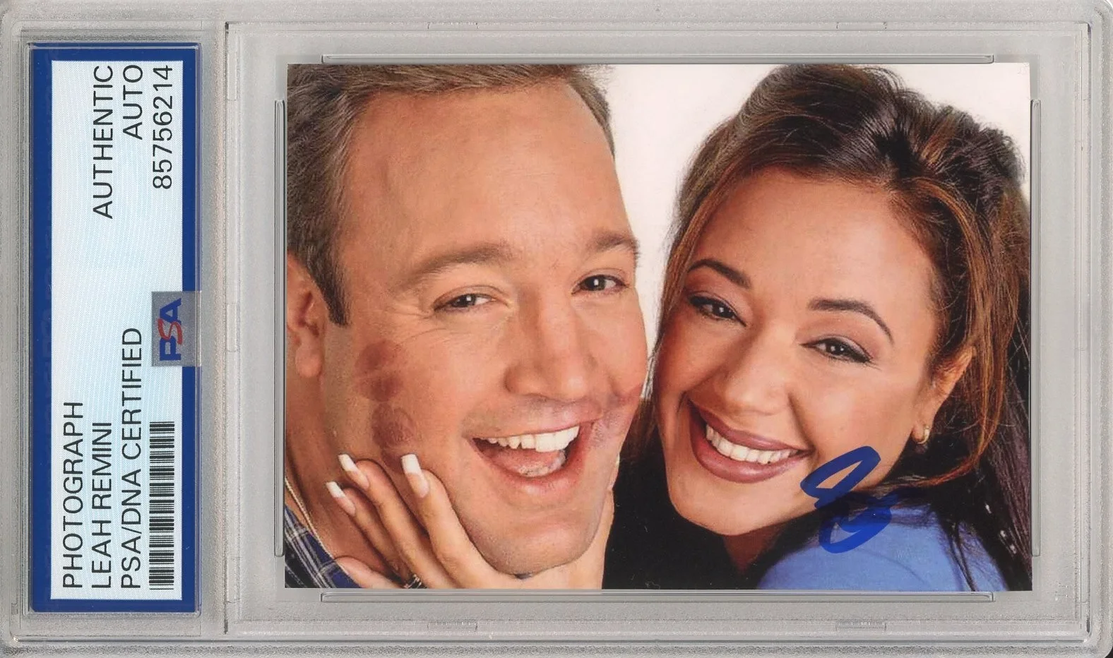 Leah Remini — LEAH REMINI SIGNED KING OF QUEENS PHOTO w/ Kevin James PSA DNA COA AUTOGRAPH