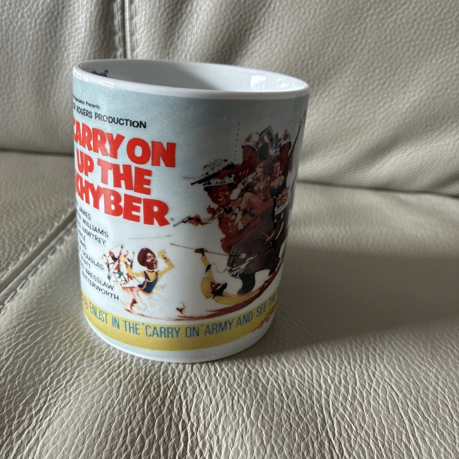 Carry On Up the Khyber British Comedy Film Movie Ceramic Mug Retro vintage, изображение 2