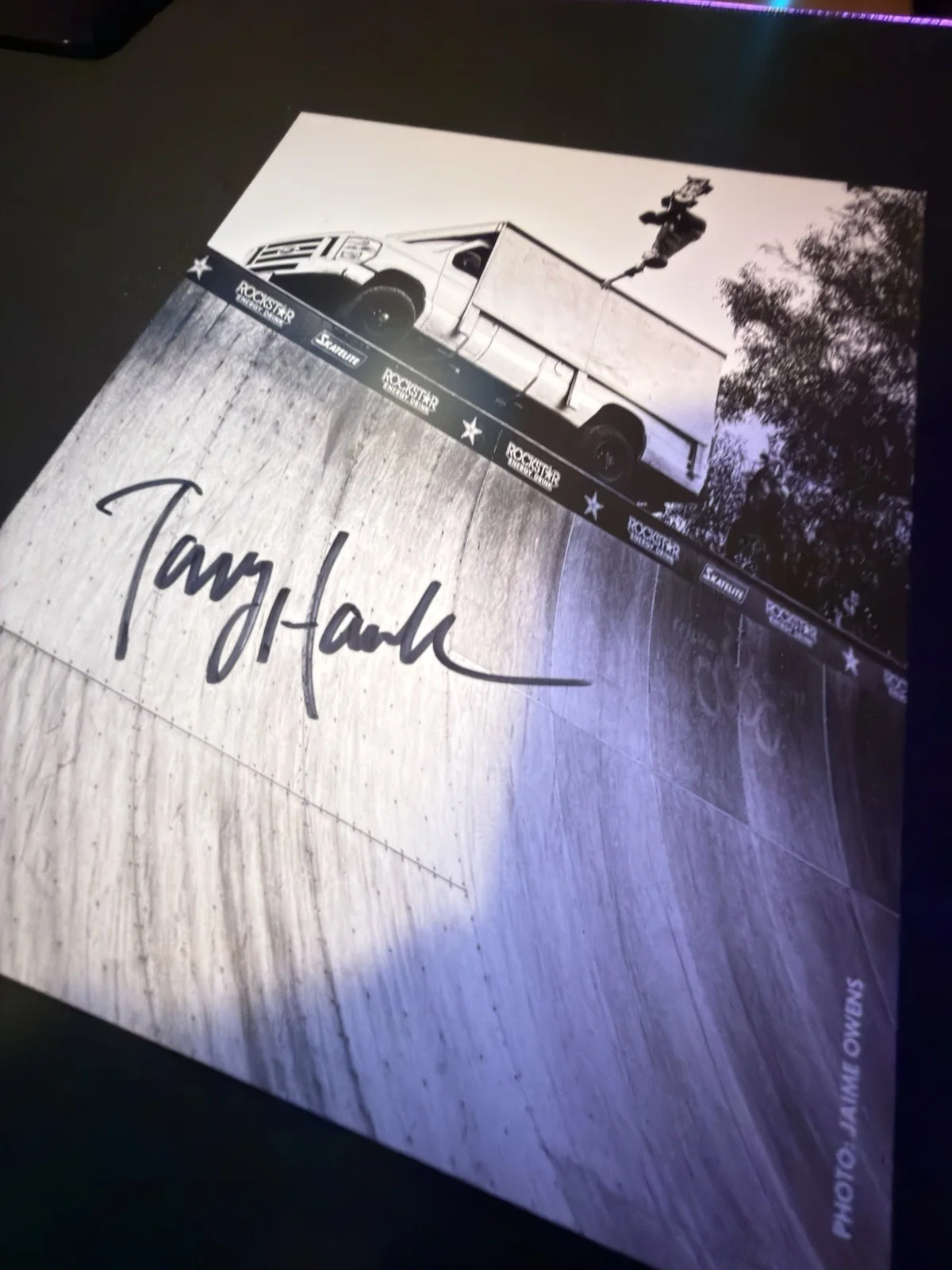 Tony Hawk Signed 8x10 Photo Authentic From Site Hawk Site X-Games Skateboarding, image 2