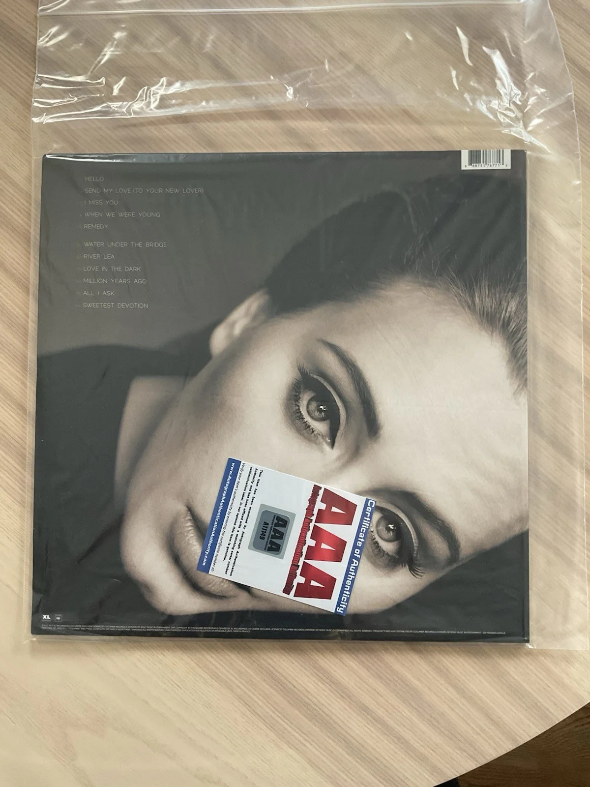 Adele Legendary Musician Signed Autograph Vinyl Record Album AAA Drop, image 2