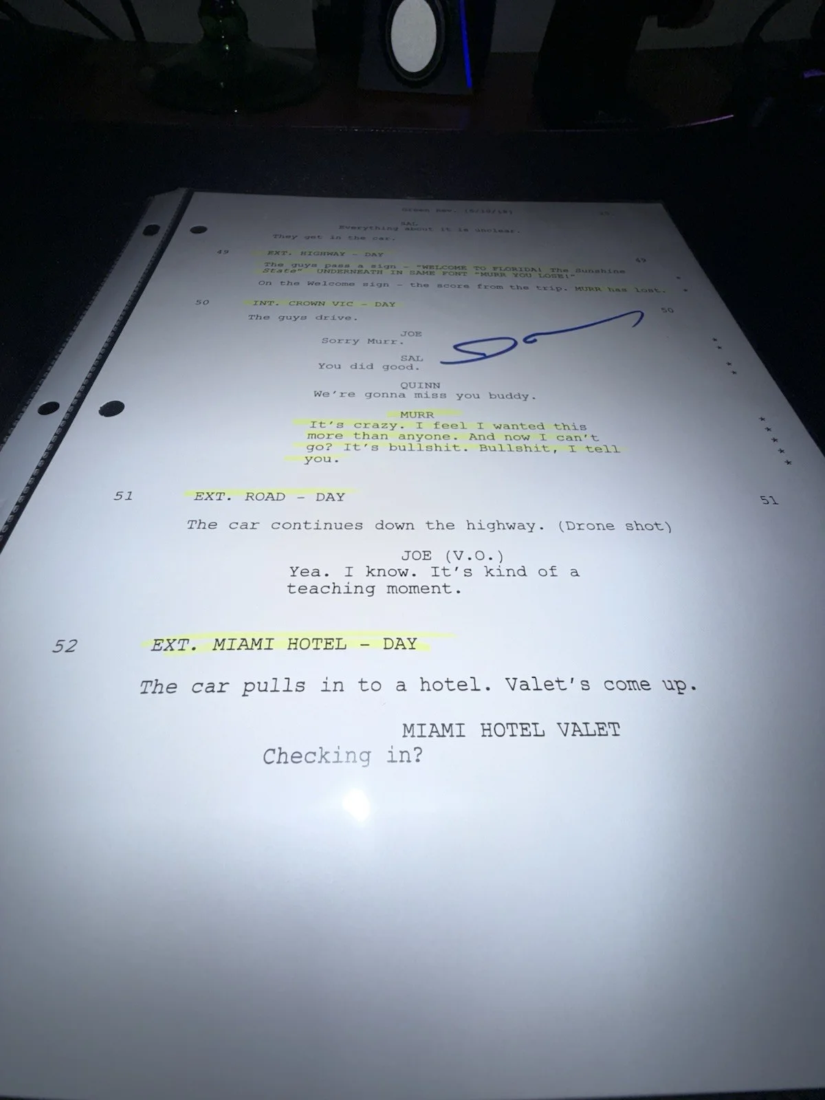 The Impractical Jokers Show Murr Signed Personal Script Page Autographed Rare, image 2