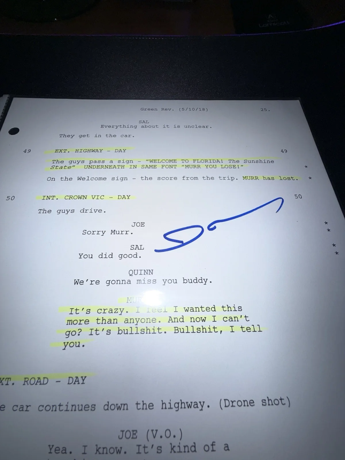 The Impractical Jokers Show Murr Signed Personal Script Page Autographed Rare, image 3
