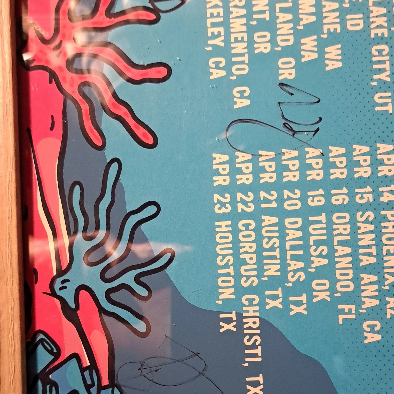 Bumpin Uglies Autographed Mid-Atlantic Dub Spring Tour 2023 Original Poster, image 3