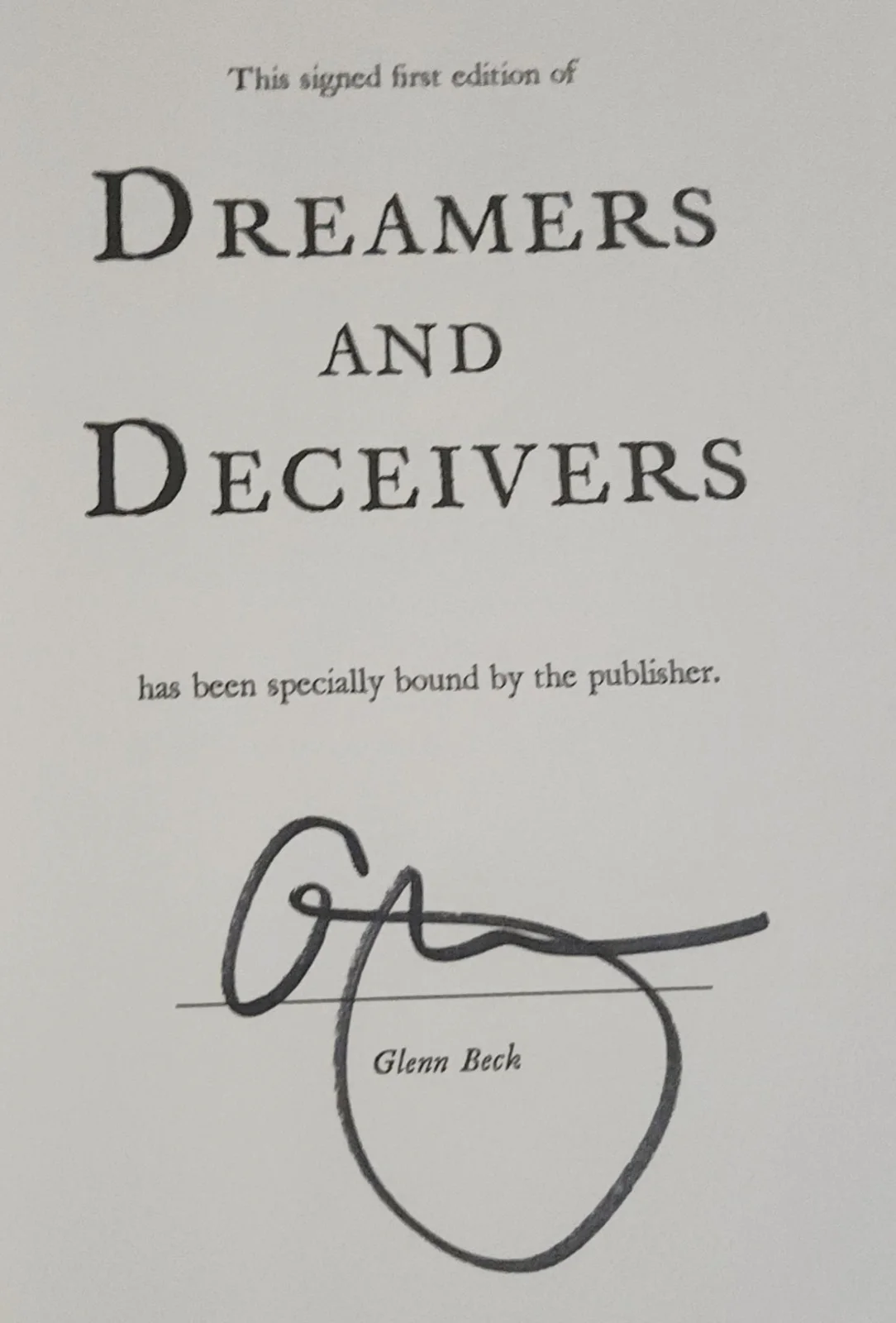 Sean Hannity and Glen Beck Autographed Signed Book Deliver, изображение 5