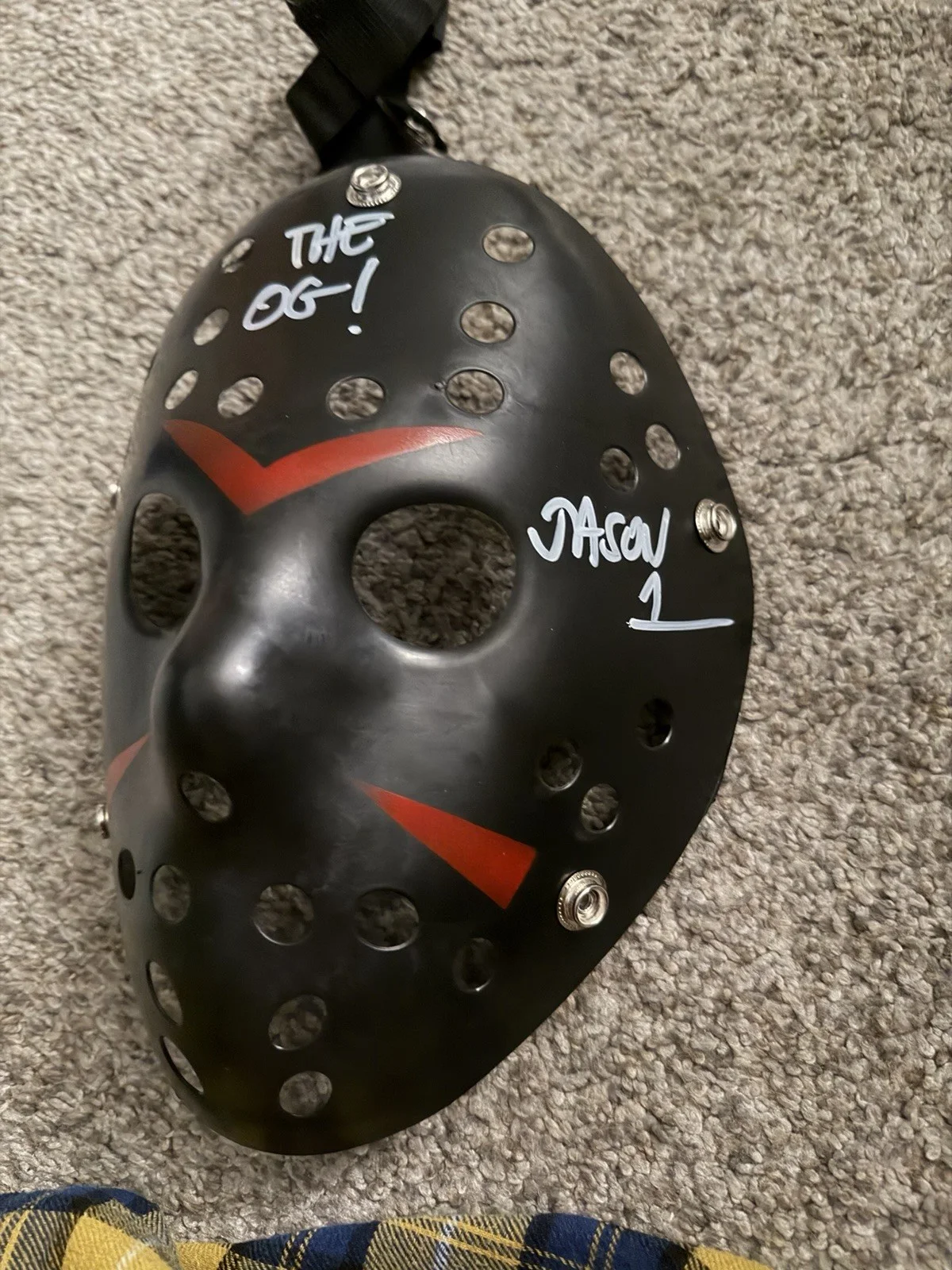 Friday the 13th Ari Lehman Jason Vorhees Signed Mask Beckett Certified, image 2