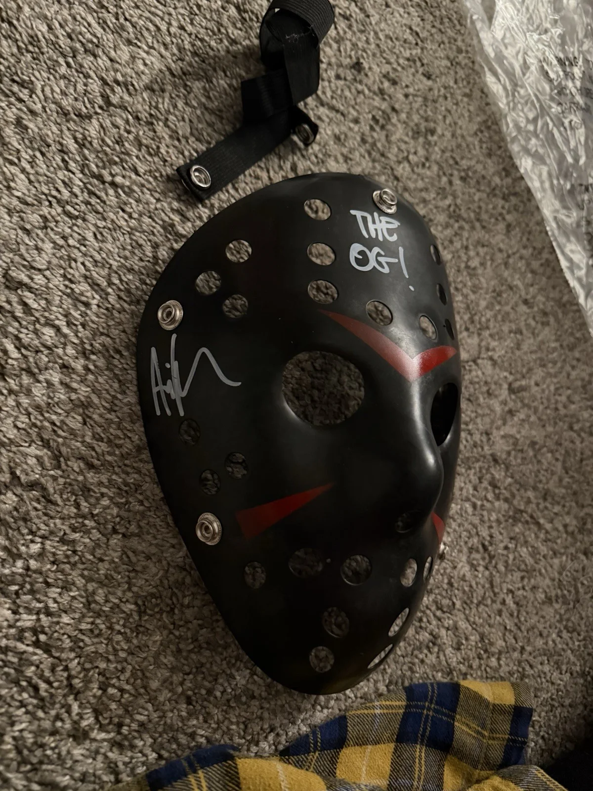 Friday the 13th Ari Lehman Jason Vorhees Signed Mask Beckett Certified, image 3