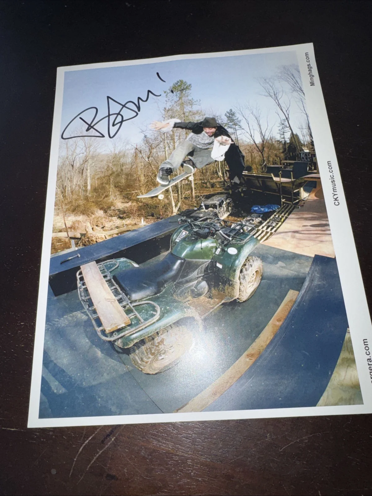 Bam Margara — Bam Margera autograph signed 8x10 photo Jackass Comedy, image 3