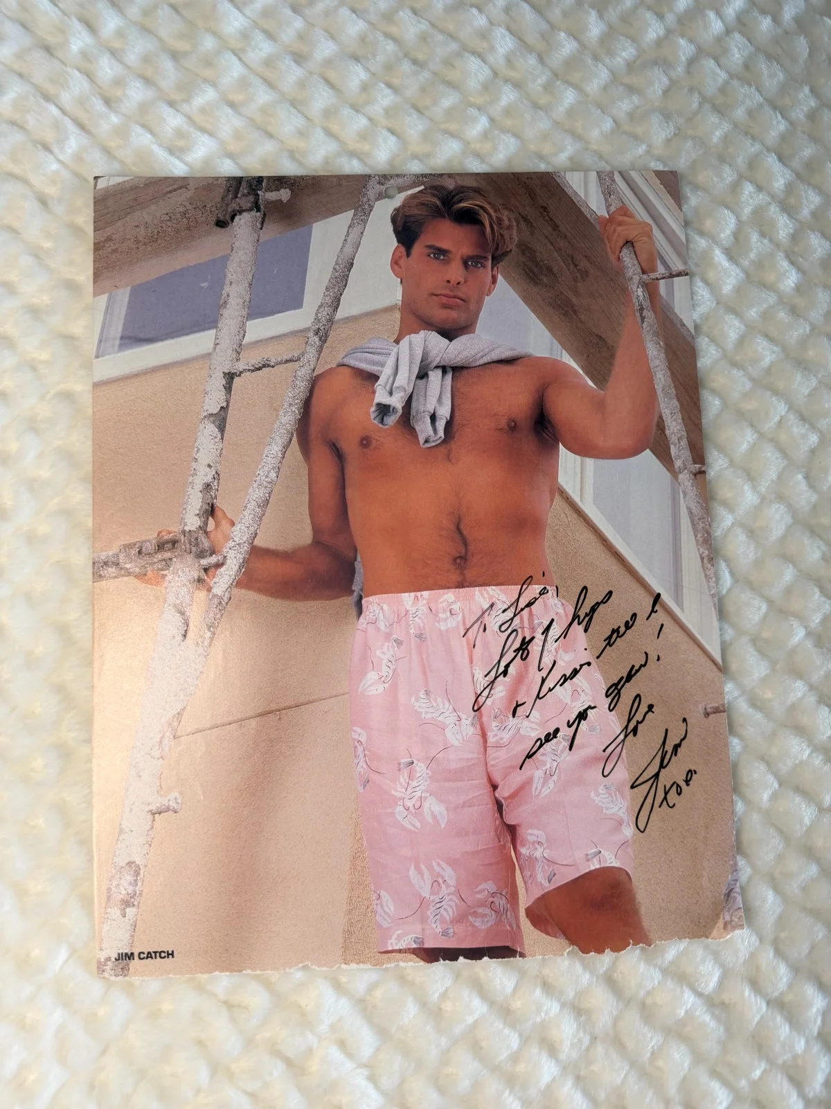 Vintage 1987 Chippendales "Jim Catch" Autograph, image 4