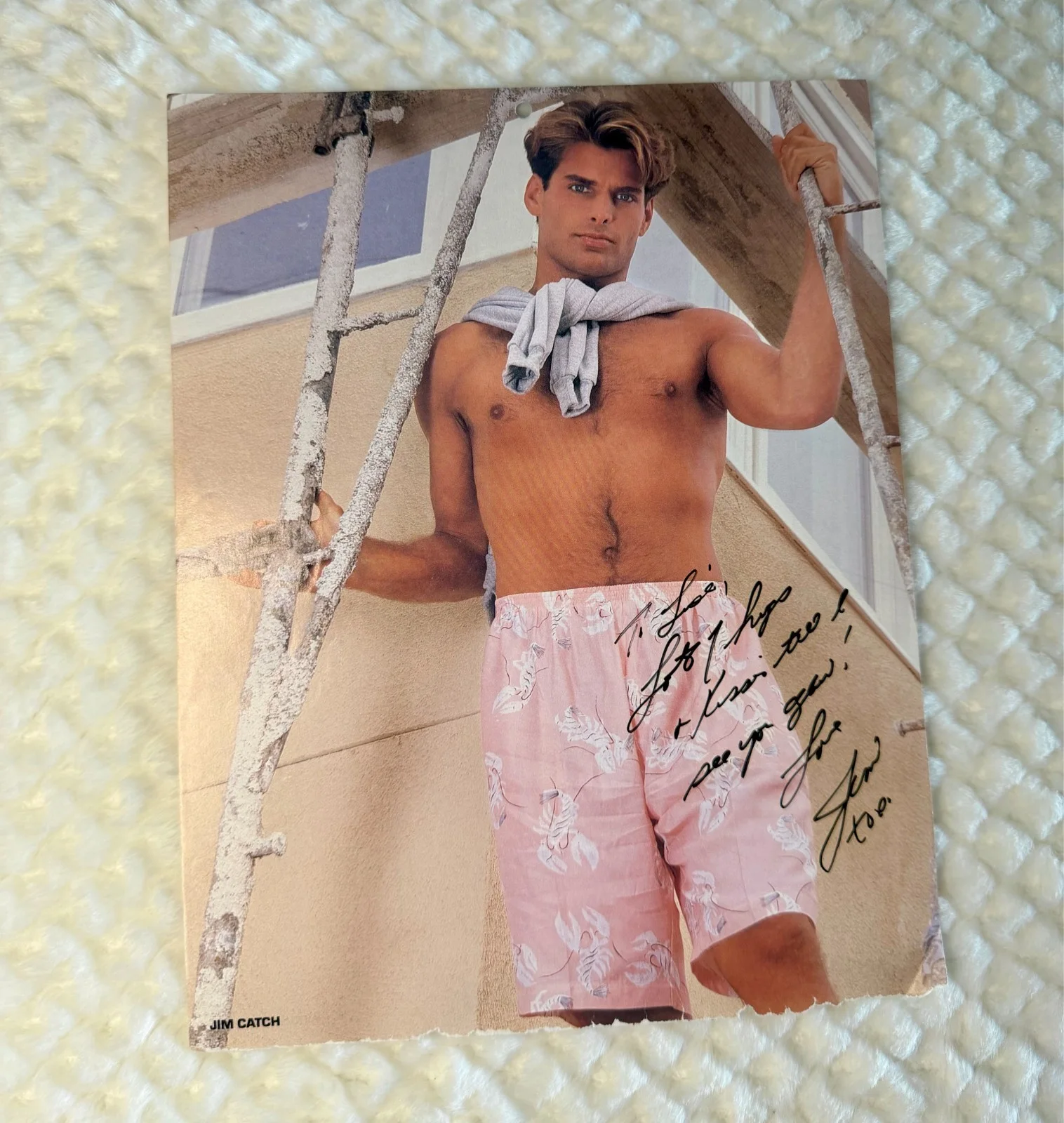 Vintage 1987 Chippendales "Jim Catch" Autograph, image 5