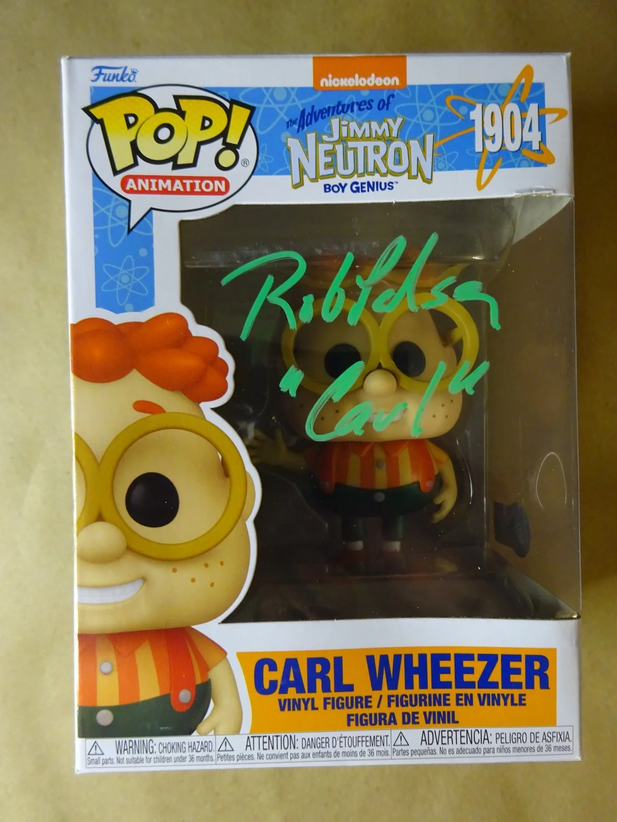 Rob Paulsen — Signed Rob Paulsen Autographed Carl Wheezer Jimmy Neutron Funko Pop Beckett COA