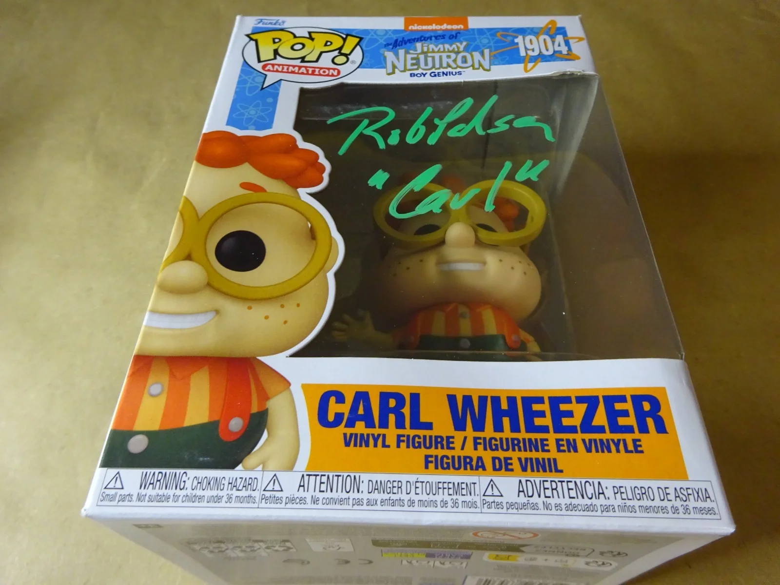 Rob Paulsen — Signed Rob Paulsen Autographed Carl Wheezer Jimmy Neutron Funko Pop Beckett COA, image 2